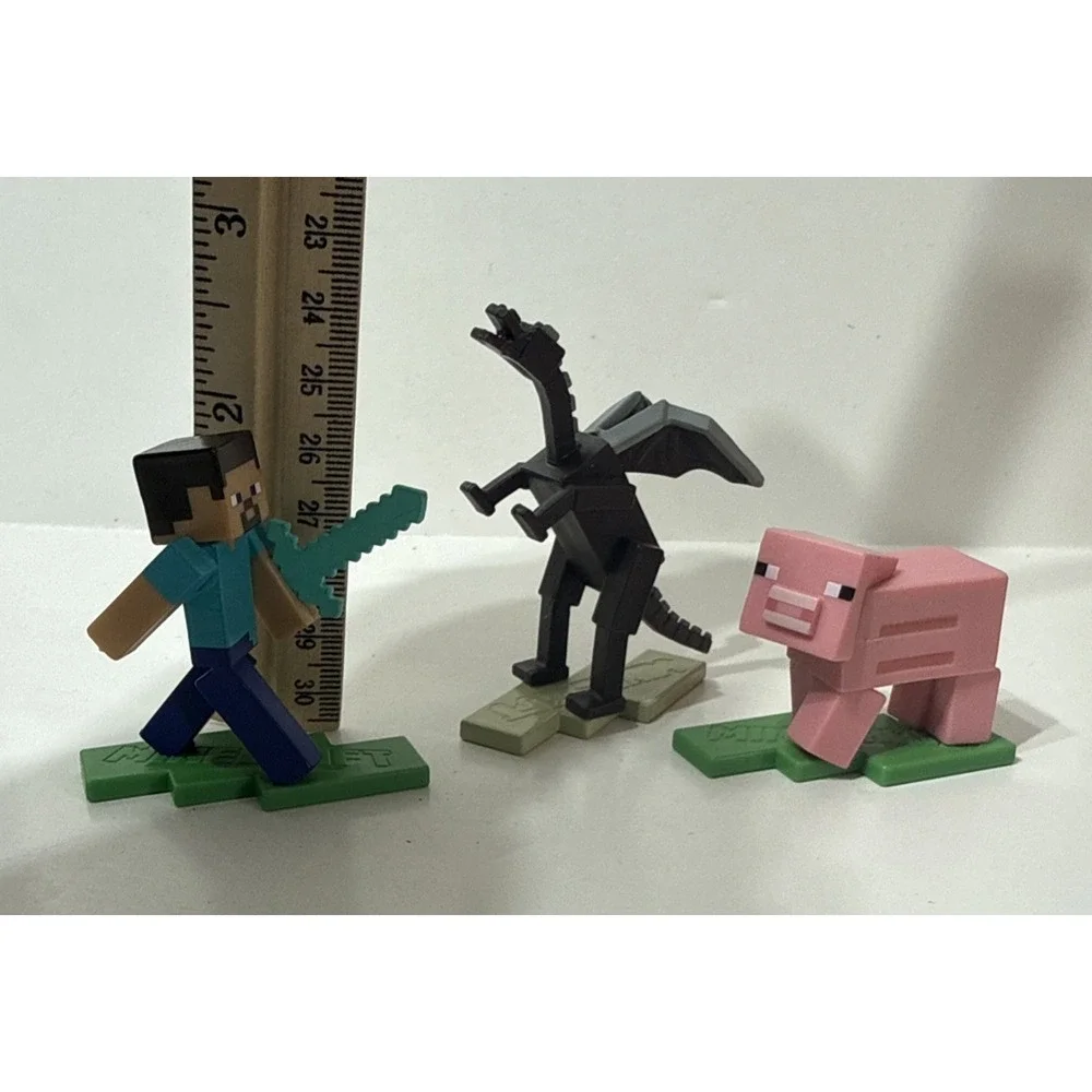 Minecraft Ender Dragon Steve Pig Mini Toy Plastic Figure Toy Cake Topper 2022‎